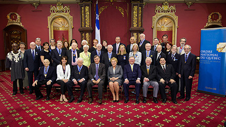 Les personnes nommes par la premire ministre du Qubec, madame Pauline Marois, aux grades de chevalier, dofficier ou de grand officier de lOrdre national du Qubec le 6 juin 2013.