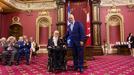 Québec, le 22 juin 2017. – Un moment solennel pour René Dallaire, C.Q.